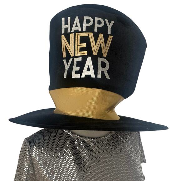 New Year’s hat oversized funny | adjustable size | mint condition holiday wear - Picture 2 of 4